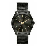 Reloj Mkswc Slim Runway Para Hombres 44mm, Pulsera De Acero