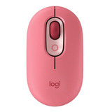 Mouse Bluetooth Logitech Pop Coral Emojis Heartbreaker