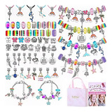 Set De Joyas Pulsera Collar Aretes Pendientes Diy Para 86pcs