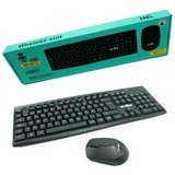 Kit Teclado + Mouse Inalambrico Usb Wireless Con Adaptador