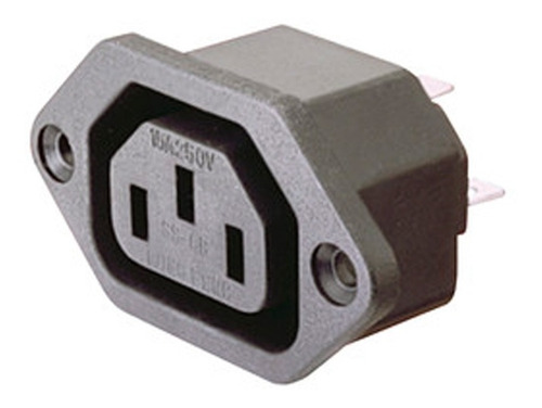 Ficha Conector C13 Hembra Para Gabinetes Fuentes Ups Pc  