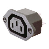 Ficha Conector C13 Hembra Para Gabinetes Fuentes Ups Pc  