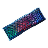 Teclado Gamer Retro Iluminado Tecmaster Lk100d Pc/ps4/xbox