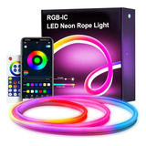 Tira Led Neon Rgb-ic Programable Wifi Tuya Alexa Google Home