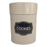 Tarro Cookies Galletitas De Plastico 4.5 L Contenedor Color Beige