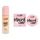 Maquillaje Matte Cover Pink Up 12 Horas + Polvo Mineral 