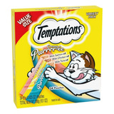 Premios Gatos Puré Temptations Pollo Salmon Tuna 24 Pzs