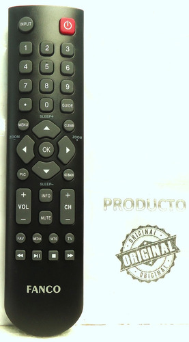 Control Remoto Original Para Tv Lcd Led Marca Fanco