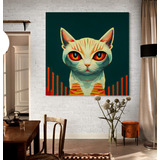 Cuadro En Lienzo Tayrona Store Gatos 001 60x60cm