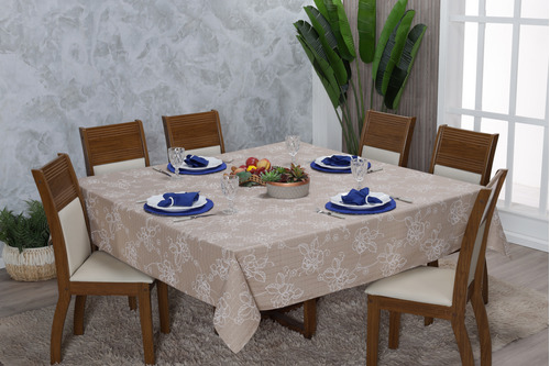 Toalha De Mesa Texturato 2,20x2,00m Várias Estampas