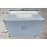 Gabinete Moderno Lavabo Gris 105cm Tocador Nuevo