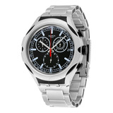 Reloj Swatch Yys4000ag Hombre Black Energy Plateado Original