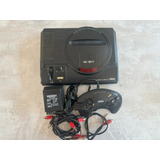 Console Sega Megadrive Console Muito Conservado Com 01 Controle Original E Mais 01 Alavancas Pro Players Top
