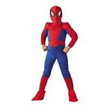 Ultimate Spiderman Niños Grande Traje De Lujo.