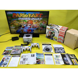 Consola Gamecube Plata En Caja Mario Kart Set Con 2 Controle