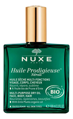 Nuxe Aceite Seco Corporal, Rostro Y Pelo Neroli 100%original