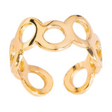 Anillo Ajustable Circulos Dorados Nice