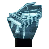 Lampara Led 3d Piano 7 Colores