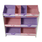 Estante Rack Menina Bonecas Brinquedo Estante Infantil Rosa