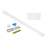 Regleta Barral Metálica Blanco Apto 3 Luces Colgante 75 Cm