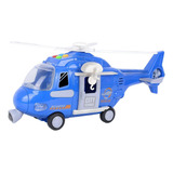 Brinquedo De Helicóptero Grande Pullback Com Luz E Som Boy G