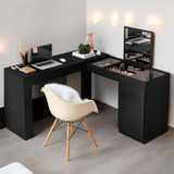 Gabinete Toucador Noctis Preto Fosco