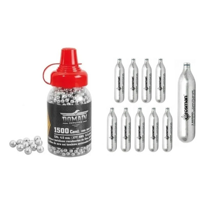 Pack 10 Co2 Crosman Y 1500 Balines 4.5 Mm Pack Co2 2318-10 | Envío gratis