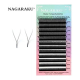 Cílios Nagaraku Y Mix (8 Ao 12) D Volume Brasileiro Original