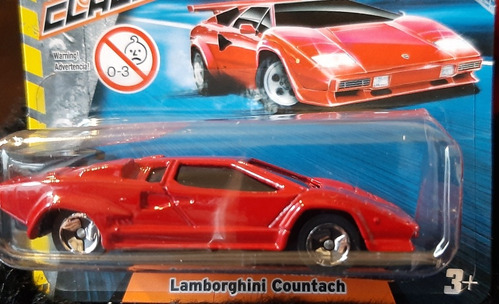 Auto A Escala 1/64 Lamborghini Countach Rojo Maisto