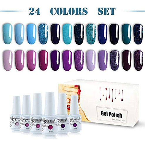 Esmalte De Uñas De Gel 24 Unidades Marca Vishine