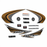 Calcos Yamaha Ybr 125 / 2016 Completo Moto Gris Metalizadas