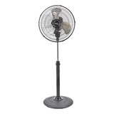 Ventilador De Pedestal 12 Pulgadas Aspas Metalicas Macilux Cantidad De Aspas 3 Estructura Negro Aspas Plata