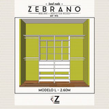 Fabricantes | Interior Placard Mod L 260x60 | Zebrano M+a