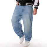 Jeans - Hombres Hip-hop Floja Ocasional De Los Pantalones