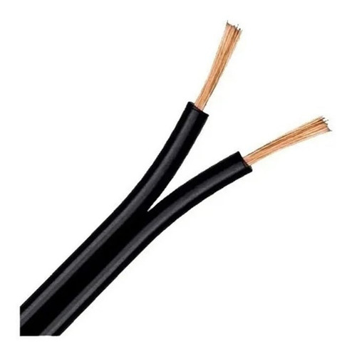 Cable Bipolar Paralelo Negro 2x1mm X Metro