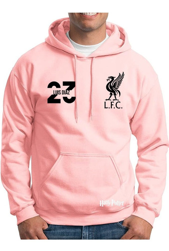 Buzo Hoodie Capota Deportivo Luis Díaz 23 Liverpool Correr