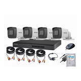 Cctv Kit Hikvision Dvr 4ch  + 4 Cam 2mp Audio Lite 1tb