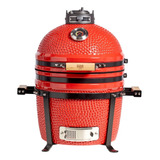 Parrilla A Carbón Kamado Kadu 15 Ahumador Bbq Grill + Funda