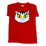 Playera De Gato Ojos Amarillos