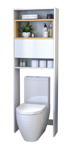 Mueble Sobre Inodoro Organizador Moderno Estanteria Baño