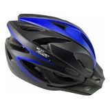 Casco Bicicleta Con Visera C/ Regulacion + Ventilaciones Color Azul Viper Talle M