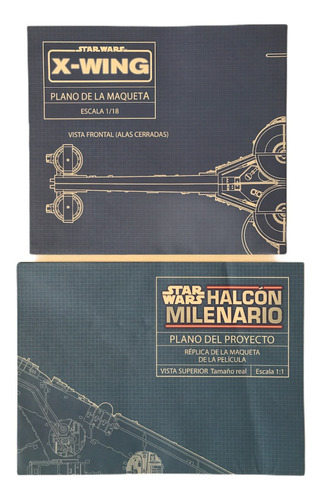 Planos Azules Blueprints Halcon Milenario Y Xwing Deagostini