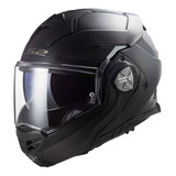 Casco Abatible 180° Ls2 Advant X Solid Negro Mate Ece2206