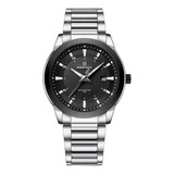 Reloj Acero Inoxidable Plateado Para Hombre Naviforce 8029