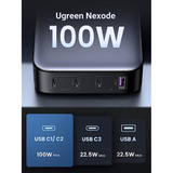 Cargador Usb C Ugreen 100w, Estación De Carga Usb C De 4 Pue