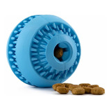 Pelota Juguete Dispensadora Resistente Para Perro Mr Wuff Color Azul