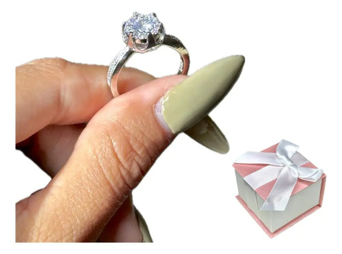 Anillo Promesa Circulo Realeza + Cajita Con Moño