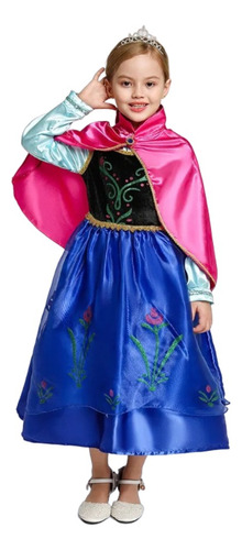 Fantasia Infantil Vestido Anna Princesa Promoção Frozen Ana 