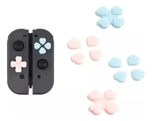 Set De Fundas Nintendo Switch Rosado Azul Geekshare Boton