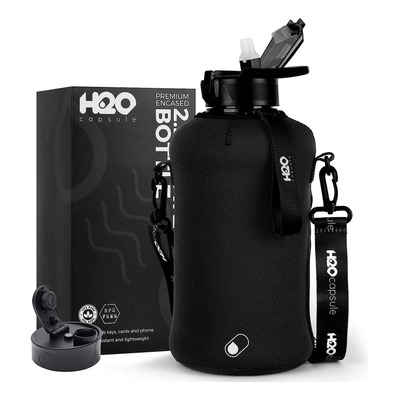 Botella H2o Capsule, Con Popote Y Funda , 2.2 L